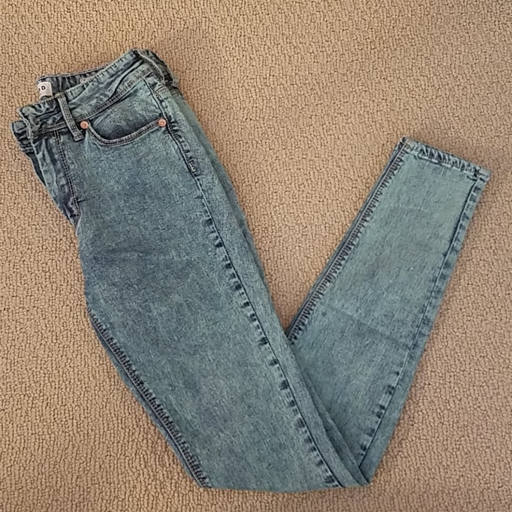 Pacsun Mint Green Acid Wash Jeans